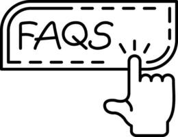 FAQs Frequently Asked Questions vector