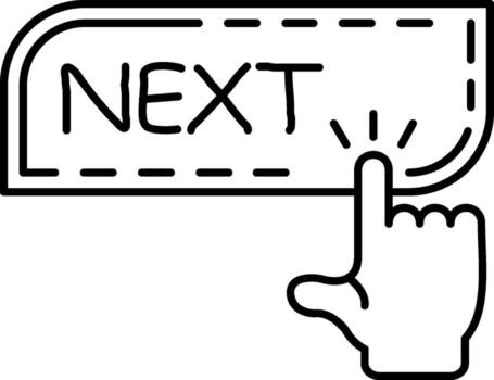 siguiente página navegación botón vector