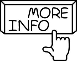 More Info Button Click vector