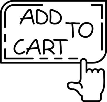 botón añadir al carrito vector