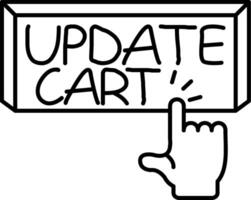 Update Cart Item Button vector
