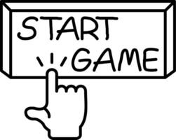 Start Game Session Now vector