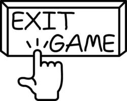 Exit Game Now Option vector