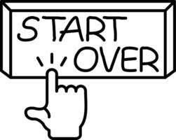 Start Over From Beginning vector