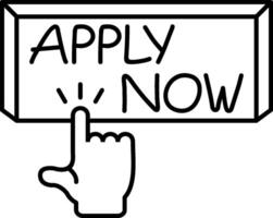 Apply Now Submission Button vector