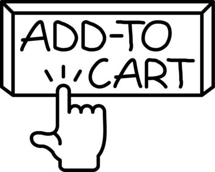 añadir a carro acción botón vector