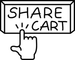 Share Cart with Others vector