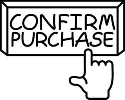 Confirm Purchase Completion vector