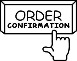 Order Confirmation Message vector