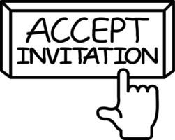Accept Invitation to Join vector