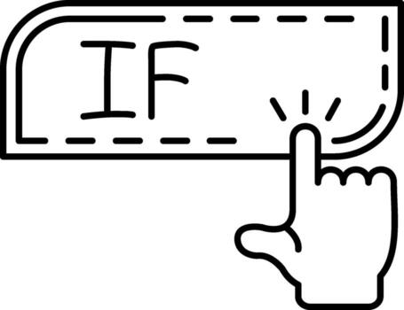 If Condition Button Logic vector