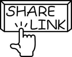 Share Link with Others vector