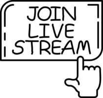 Join Live Stream Event vector