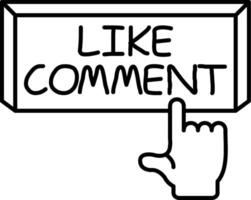 Like Comment Feedback Button vector