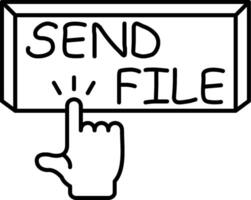 Send File to Recipient vector