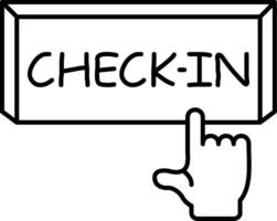 Check In to Event Location vector