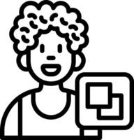 Boy Copying Game Move vector