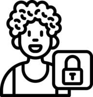 Boy Locking Game Level vector