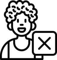 Boy Solving Math Multiplication vector