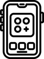 Mobile App Shortcut Icon vector