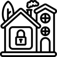 Smart Home Security Lock vector