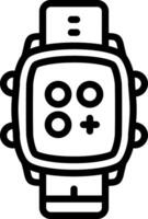 Smartwatch App Shortcuts Display vector