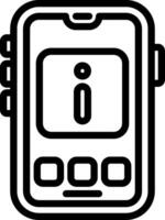 Info Button for Mobile App vector