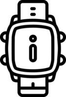 Smartwatch Info Panel Access vector
