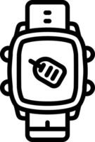 Smartwatch Item Tag Manager vector