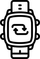 Smartwatch Repeat Playback Option vector