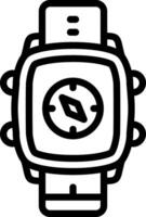Smartwatch Compass Navigation Tool vector