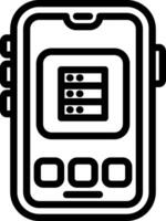 Cloud Database Access System vector