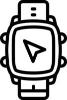 Smartwatch Navigation Arrow Guide vector