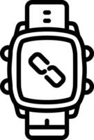 Smartwatch Unlink Device Option vector