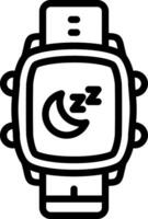 Smartwatch Sleep Monitoring Tool vector