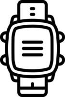 Smartwatch Quick Access Menu vector