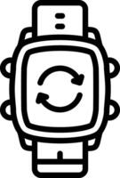Smartwatch Recycle Deleted Items vector