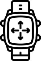 Smartwatch Move Screen Gesture vector