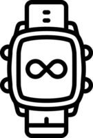 Smartwatch Infinity Loop Symbol vector