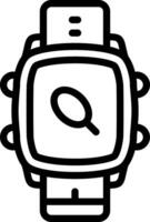 Smartwatch Push Pin Reminder vector