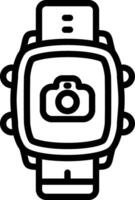 Smartwatch Camera Remote Control vector