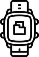 Smartwatch File Folder View vector