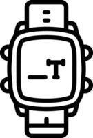 Smartwatch Custom Typing Input vector
