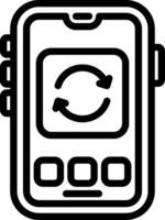 Recycle Bin Smartphone Icon vector