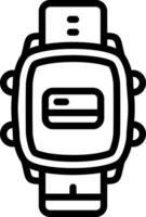 Smartwatch Credit Card Wallet vector