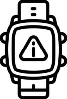 Smartwatch Error Warning Alert vector