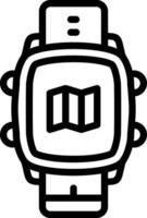 Smartwatch Location Map Viewer vector
