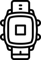 Smartwatch Stop Timer Button vector