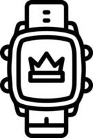 Smartwatch Royal Crown Display vector