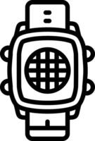 Smartwatch Grid Display Layout vector